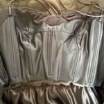 NWT Theia Strapless Accordion Pleat Embellished Dress Black $1300 2 Photo 11