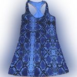 Lululemon Cool Racerback Blue Sapphire Ziggy Snake Print Yoga Shirt Tank Top Photo 4