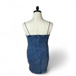 SALT Denim Mini Dress Studded Bustier Spaghetti Straps Blue Jean Party Grunge Size M Photo 1