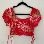 Roxy dear amor ruched crop top NWT size medium Photo 0