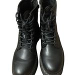 Steve Madden Black Classic Combat Boots Photo 0