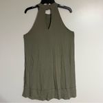 Staccato Womens  Olive Green Floral Embroidered Sleeveless Mini Dress Size Medium Photo 11