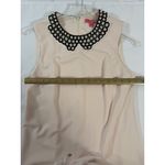 Betsey Johnson  pink scuba pearl collar crepe cocktail dress Size 10 Photo 6