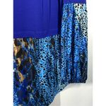 Nygard Women's Leopard Print Crew Neck Long Sleeve Top Blue Size Medium Photo 1