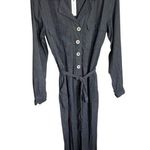 Anthropologie Sanctuary X Black Renewal Utility Jumpsuit Cropped Medium Light Photo 0