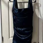 hellymoon Navy Sheath Off The Shoulder Homecoming Dress Photo 0