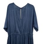 Anthropologie Maeve Jaqueline Jacquard Jumpsuit Leopard Print Navy Blue Size XL Photo 9