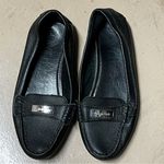 Calvin Klein Lavida Black Leather Flats Photo 0
