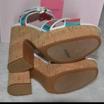 Kate Spade  Grace Striped Raffia Platforms Size 8 1/2 NIB Photo 1