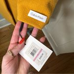 Calvin Klein NWT  Single Breasted Wool Pea Coat Winter Dress Coat Mustard Size 6 Photo 10