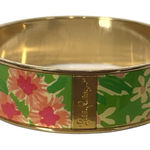 Lilly Pulitzer Photodome Bangle Bracelet Green Everything Nice Tulip Floral NWT Photo 0