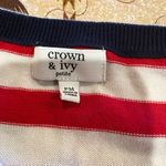 Crown & Ivy  women's holiday sweater sequin gold deer size PM Photo 5