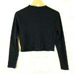 Future Collective Gabriella Karefa Johnson Puckered Womens Top M Black Mock Neck Size M Photo 2
