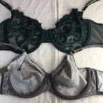 secret treasures Bin 8 Bundle Of 2 Underwired Bras Adjustable Straps Green & Snake Print Size 36D Photo 3