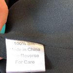 Parker NWOT  Silk Cobalt & Black Dress with Sheer Detail Size XS Photo 3