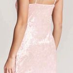 Forever 21 Light Pink Crushed Velvet Cami Dress Photo 1