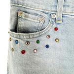 Levi's Levi’s Y2K Jewel Studded High Waisted Mom Jeans Light Wash Denim Size 24 Photo 7