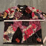 Chico's Vintage  Design Silk Blend Patchwork Floral Jacket Women's Size 1 Photo 11