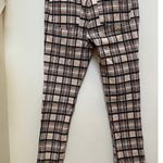Urban Outfitters  Tan Plaid Tapered Slim Pant Size Small Photo 4