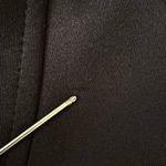 Ellen Tracy Black Cocktail Sheath Dress Holiday Evening Knee Length V Neck Sz 10 Photo 11