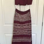 NWOT Burgundy Rachel Allan “Long Prom” Two Piece Dress Size 4 Red Photo 2