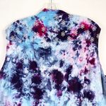 New Directions Plus Size 3X Vest August Storm Handmade Tie Dye Blue Purple 165 Photo 5