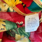 Vintage Antonia Collection Sunflower Midi Dress‎ Size 8 Belt with bow Red Photo 3