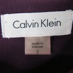 Calvin Klein Plum Purple Long Sleeve Bell Neck Formal Dress Size 2 Extra Small Photo 4