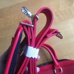 Tote&Carry Faux Snakeskin, Jetsetter 15 inch Laptop Bag, Briefcase, Red, Vegan Red Photo 4