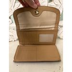 Coach  Park Skin Turn kiss Lock Slim leather Envelope Wallet Brown Photo 2