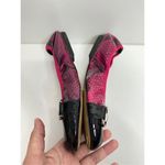 Tahari  Gustave Flats Womens Snakeskin Print Pink/Black Size 6.5 Photo 6