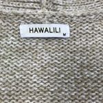 HAWLILI Wool Knit Cardigan Sz M Beige Cozy Y2K Retro Nostalgia Cotagecore Office Size M Photo 8