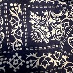 VTG Sportivity Bandana Top Halter Neck Tie Reversible 80 Backless Paisley Navy L Blue Size L Photo 1