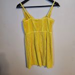 Urban Outfitters Dress Mini Layla Lace Corset UO Cocktail Yellow Chartreuse Photo 4