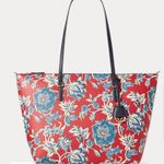 Ralph Lauren Floral Red Tote Bag Photo 0