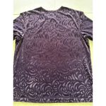 Vintage Crushed Velvet Top Womens Large Purple 90s Stretch Whimsigoth Photo 3