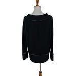 Stateside  Pullover Sweater Medium Black Minimalist Cozy Loungewear Photo 4