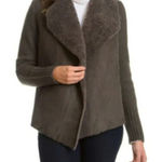 Chelsea & Theodore Faux Fur Sweater Jacket XL Brown Photo 0