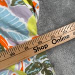 LL Bean Signature Tee XL Tropical Leaf Print Shirt Top Colorful Spring Summer Yellow Photo 9