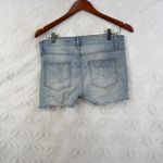 Mossimo Mid Rise Stretch Distressed Denim Cut Off Shorts Size 10 Blue Photo 2