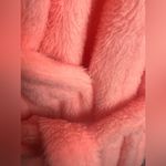 Vintage 1970’s Evelyn Pearson Long Robe Pink Belt Faux Fur Chevron Tie Size M Size M Photo 10