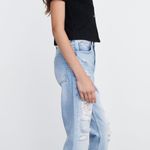 ZARA The True Slim Boyfriend Mom High Rise Waisted Ripped Distressed Jeans Denim Pants Photo 6