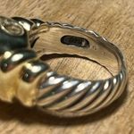 David Yurman 14K and Sterling Silver Two Tone Violet Chalcedony Cable Ring Photo 10