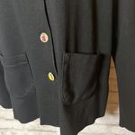 Coldwater Creek  Black Sweater Blazer Cardigan Size Petite Small PS Photo 2