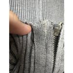 Arizona Jeans Women's Arizona Co. Size XL Gray Ribbed Zip-Up Sweater Photo 6