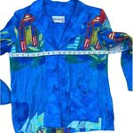 Vintage Peter Popovitch blue lightweight blazer sailboats size Medium/large Photo 4