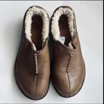UGG  Bettey 1928 Shearling Lined Brown Leather Tan Slip-On Shoes Size 7 Photo 5