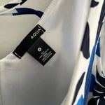 AQUA  Blue and White Floral Mini Dress Photo 1