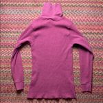 VINTAGE WAFFLE KNIT TURTLE NECK MADE IN USA SHIRT Red Photo 4