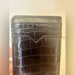 Black Crocodile Embossed Card Holder Photo 4